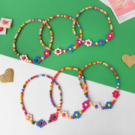 Children's "chosen" chamomile with beads, 35 cm, color mix-1