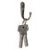 Hook furniture tundra TKO023, one -rod, bronze color