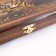 Backgammon "lion and tiger", wooden board 50 x 50 cm, with a field for playing checkers