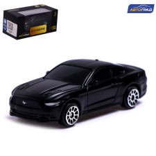 Metal Metallic Ford Mustang, 1:64, black matte color