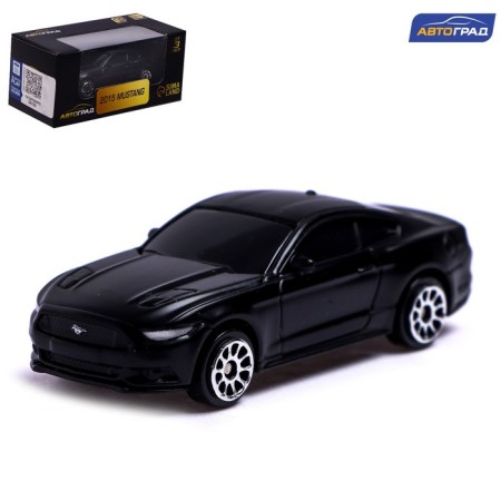 Metal Metallic Ford Mustang, 1:64, black matte color