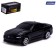 Metal Metallic Ford Mustang, 1:64, black matte color