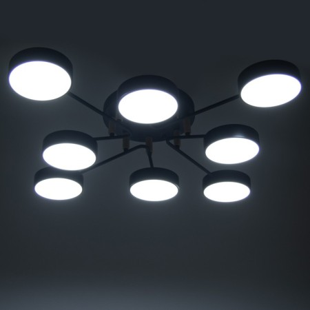 Almo chandelier 8XLED 192W 3000-6000K Black 90x90x21 cm Bayerlux-2