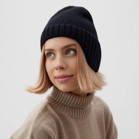 Women's hat minku, black color, rr 56-58