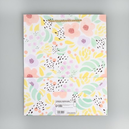 Gift package, packaging, "flowers" 32 x 26 x 12 cm-6
