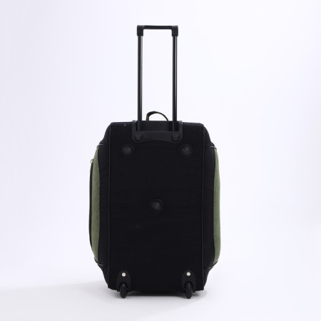Road bag on wheels, 3 outer pockets, black color/hack-2