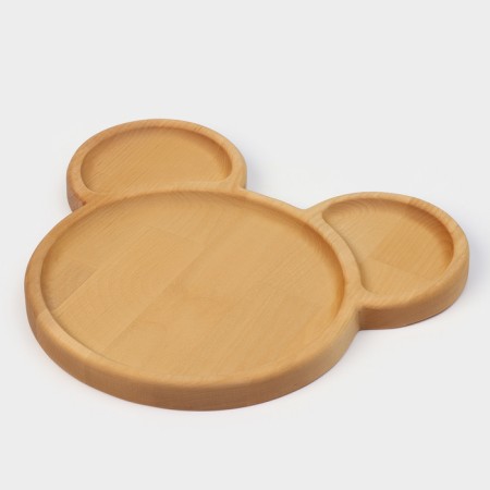 Menzhitsa Adelica "Mickey", 3 sections, 25 × 23 × 1.8 cm, saturated with mineral oil, in a gift box, birch-5