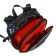 School backpack 38 x 30 x 16 cm, ergonomic back, Stavia "dinosaur 2", black