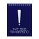 Notepad A6, 90 sheets, on the crest in a cage, blue, cover of flocked cardboard, foil embossing, an offset block 70g/m2