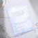 A wedding invitation in the craft envelope "Blue"