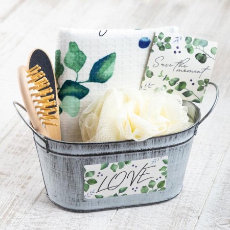 Gift set "Eucaliptus" with a towel (5 items)