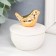 Coramics Coramics "Golden Bird" White 6.5x6.5x7 cm