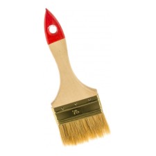 Brush Flat bison 01099-075_z01, light bristle, wooden pen, 75mm