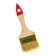 Brush Flat bison 01099-075_z01, light bristle, wooden pen, 75mm