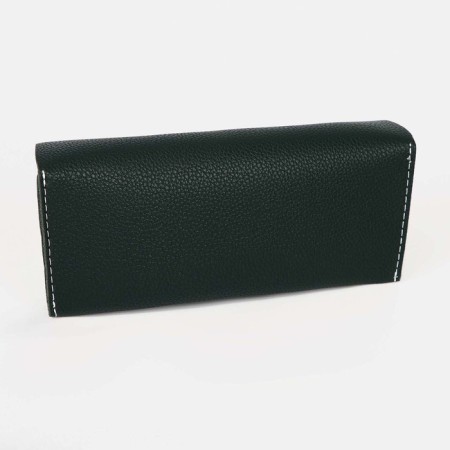 Case for glasses on the button, the color is dark green-1
