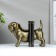 Holders for books "Bronze Dog" set 2 pcs 15.5x21x11 cm