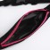 Waist bag for a zipper, black/pink color