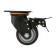 Wheel for transp. Tagging tundra tundra, d = 100 mm, on the predpart, with stopping, TPR 9917 coating
