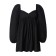 Women's dress MIST with voluminous sleeves, black, p.44-46