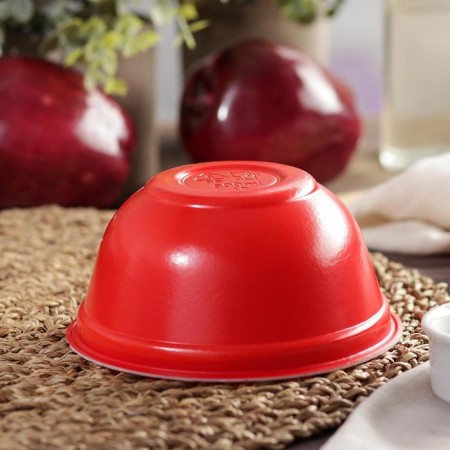 Disposable container, 500 ml, soup, red color-2