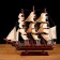 Souvenir medium -sized "three -year -old" ship, beige sails, 49 x 42 x 8 cm