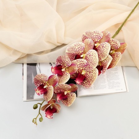 Artificial flowers "velvety phalaenopsis" 10x90 cm, mix