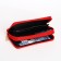Women's wallet on lightning, red color