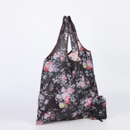 Household bag without fastening, black color