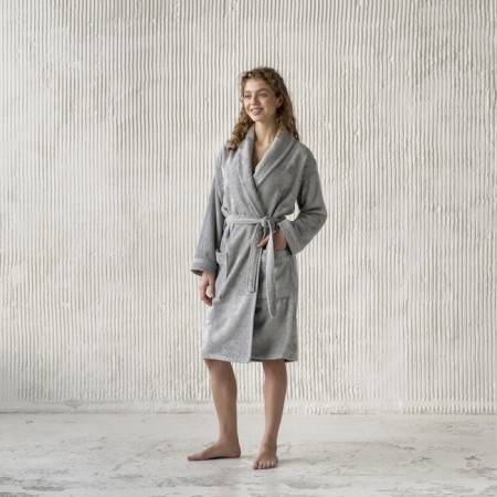 Tao robe, size l, color gray