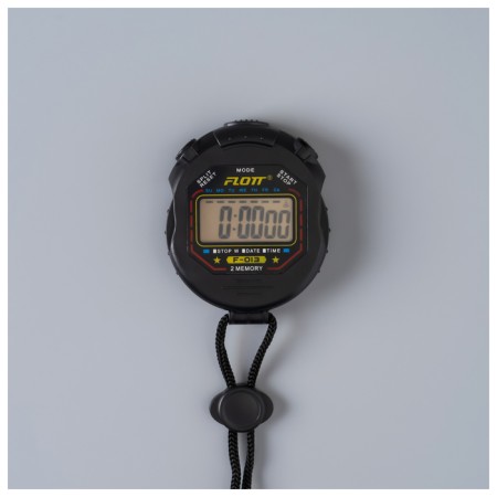 Stopwatch, feet, alarm clock, calendar, 2 people-4