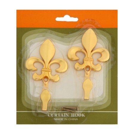 One -rod hook for curtains Cappio KC113, color gold, 2 pcs-7