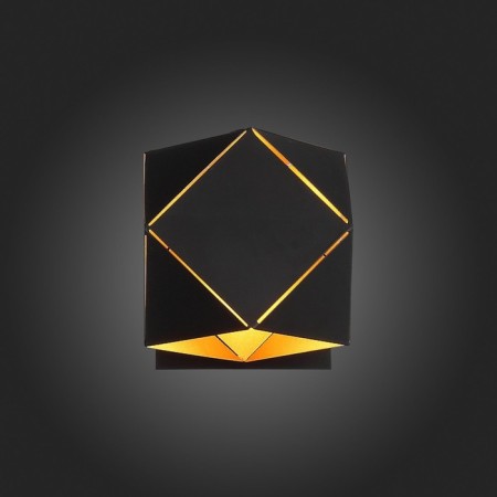 Sconces st. SL258.401.01. Enigma. 1x40 W, E14, 13x13 cm, black color-7