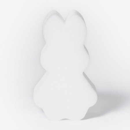 Bathing sparks "animals", 14 × 9 × 4 cm, super -furry foam, white color