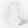Bathing sparks "animals", 14 × 9 × 4 cm, super -furry foam, white color