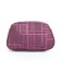 Cosmetic bag with lightning, burgundy color
