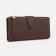 Women's wallet on the button, brown color