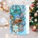 Mini-postcard "Happy New Year!" glitter, balls, 10 x 14.5 cm