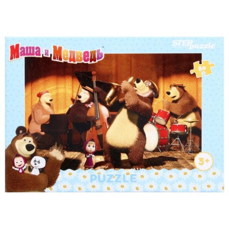 Puzzle "Masha and the Bear - 2", 80 elements, mix-19