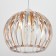 Lamp Bayerlux 7330/1, 1he27 15W, brown/transparent 31x24+60 cm