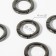 Carabin ring is flat, d = 20/28 mm, thickness - 4 mm, 5 pcs, black nickel color