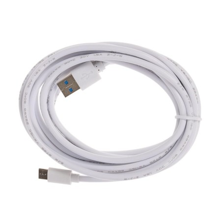 Luazon, Type -C - USB, 1 A, 3 m, white cable-4