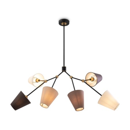 Freya FR5370CL-06B Hats, 375x290x980 mm ceiling lamp, E14, 6x40W, Black Color Black-1