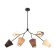 Freya FR5370CL-06B Hats, 375x290x980 mm ceiling lamp, E14, 6x40W, Black Color Black
