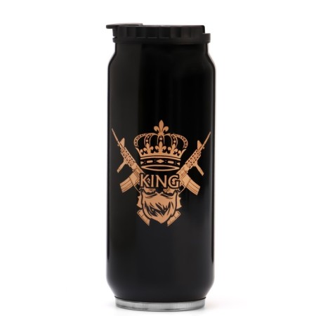 Thermal circle, 400 ml, Bank "Master K. King", saves heat 8 hours, 7.6 x 19.3 cm