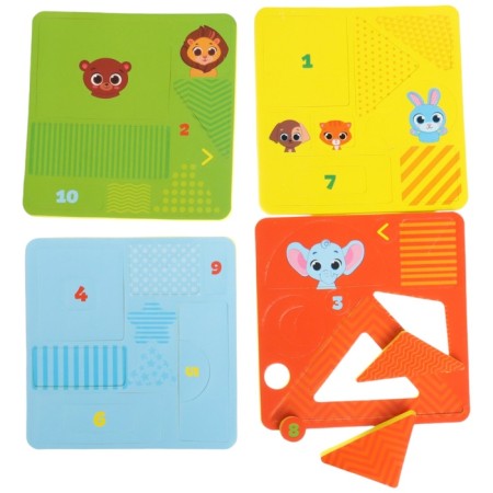 Children's developing game "Little Builder / Transport", EVA + cards, types of mix, crumb I-15