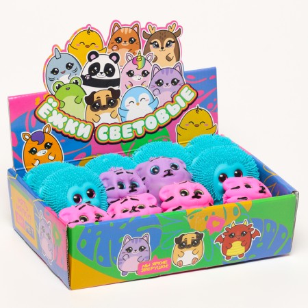 Bloody rubber hornet of light "animals", MIX color, in showbox-5