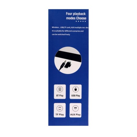 Portable colon- nightlight BT3401, 5 W column, 15 W charging, 1200 mAh, backlight, white-7