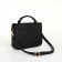 Women's bag on the valve, Textura, small size, black color
