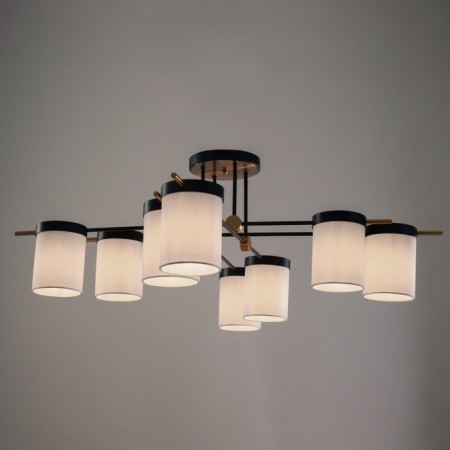 Freya FR5377CL-08B Bogy, 1140x1140x370 mm ceiling lamp, E14, 8x40W, black color-8