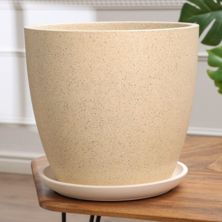 Flower pot "Beige bud №8", 22 l